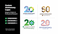 design a professional anniversary, event, and jubilee logo