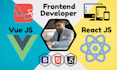 be your frontend developer, vue js developer, react js developer, livewire