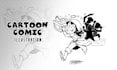 make an attractive black cartoon illustration