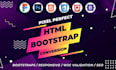 convert figma to html, xd to html, psd to html bootstrap responsive html website