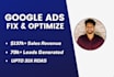 fix and optimize your existing google ads campaign issues