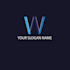 create modern logo based on letter mark and word mark