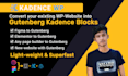 build your wordpress website using gutenberg kadence block