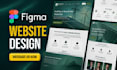 create figma website design, website mockup, figma design