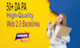 create high quality web 2 0 dofollow  backlinks