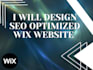 build and design amazing SEO optimized wix website