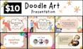 create unique doodle art style presentation