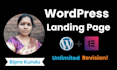 design an amazing landing page or website by using elementor pro