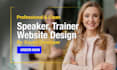 design coaching website, consulting, motivational speaker website development