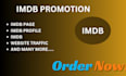 promote your imdb page and boost your starmeter ranking