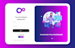 develop animated login page with user dashboard