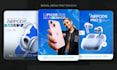 create professional social media post designs