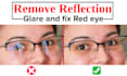 fix reflection, red eye, remove glare, sunglass retouching
