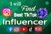 find best instagram, youtube, tiktok influencers with email contact