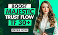 increase majestic trust flow up to 30 plus