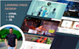 create responsive landing page using HTML, CSS, js