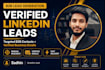 do b2b lead generation with verified linkedin leads and emails