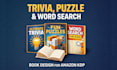 design trivia, puzzle and word search book for amazon KDP
