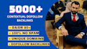 create da 80  plus contextual seo dofollow indexable backlinks