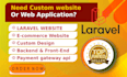 do custom design or develop ecommerce websites using laravel, javascript, PHP