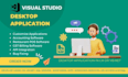 do desktop application development in c sharp vb dot net
