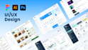 create a modern dashboard, website, mobile app design in figma