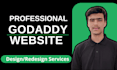 design and redesign a professional godaddy website