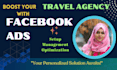 setup and manage facebook ads  for your travel agency