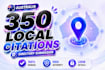 create 350 australia local citations and directory submission