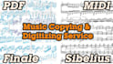 digitize your sheet music to editable files