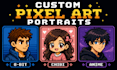 make your custom pixel art character or avatar in png