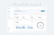 design clean dashboard UI UX for saas, CRM, or analytics apps