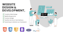 build your website with html,css and js and bootsrap
