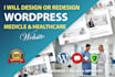 build a professional medical wordpress website with booking