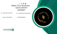 give you first service in my data entry web research
