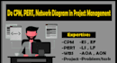 help you in CPM, pert, network diagram in project management