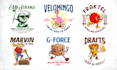design vintage retro cartoon logo