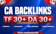 create high trust flow canada ca backlinks