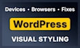 do professional wordpress visual styling and layout fixes