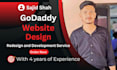 be your godaddy expert for website design, redesign, and revamp