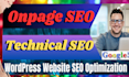 fixed onpage SEO and technical issues on the wp websites