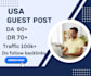 do USA guest post with do follow backlinks with high da