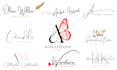 do signature minimal logo and powerpoint presentation pitch deck and rebranding