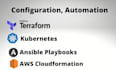 implement infrastructure as code with tf, cdk, ansible