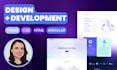 design a simple responsive website figma, HTML, CSS and angular
