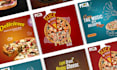 create pizza and food post design for your business