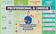 design professional and unique infographics in canva