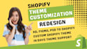 redesign shopify website impulse dawn theme customization