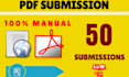 do pdf submission 50 sites