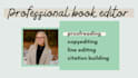 proofread your book manuscript according to industry standards